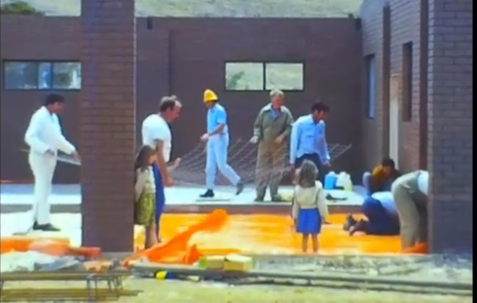 Toolern Vale Fire Station being built in 1980